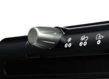 Philips HD4417/20 Tischgrill aus Edelstahl, 2000 Watt, gerippte Platte, 5 Stufen, Schwarz/Silber - 
