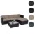 Poly-Rattan-Garnitur Brindisi, Gartengarnitur Sitzgruppe Lounge-Set ~ braun, Kissen beige -