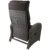 Poly Rattan Gartensessel Rattanstuhl Rattansessel Relaxsessel Fernsehsessel Loungesessel mit Fußteil stufenlos verstellbar Grau meliert + Auflage Schwarz Rattanmöbel Terrassenmöbel Balkonmöbel Gartenmöbel - 