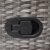Poly Rattan Gartensessel Rattanstuhl Rattansessel Relaxsessel Fernsehsessel Loungesessel mit Fußteil stufenlos verstellbar Grau meliert + Auflage Schwarz Rattanmöbel Terrassenmöbel Balkonmöbel Gartenmöbel - 