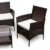 POLY RATTAN Lounge Gartenset Sofa Garnitur Polyrattan Gartenmöbel (Braun) - 