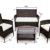 POLY RATTAN Lounge Gartenset Sofa Garnitur Polyrattan Gartenmöbel (Braun) - 