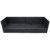 Polyrattan Liege mit Rückenlehne schwarz 7cm dicke Sitzauflagen verstellbarer Liegefläche - 