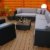 PolyRattan Lounge DEUTSCHE MARKE -- EIGNENE PRODUKTION -- 7 Jahre GARANTIE Garten Möbel incl. Glas und Polster Ragnarök-Möbeldesign (schwarz) Gartenmöbel -