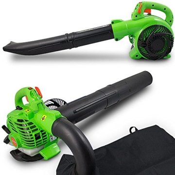 Profi Benzin 3in1 Laubsauger Laubbläser Laubhäcksler Fangsack Gartenhäcksler 1 PS - 