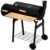 Räuchergrill Grillstation - BBQ Smoker Grillstation auf Rollen mit 2 Kammern - Grillwagen Kohlegrill - 