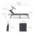 Relaxdays Sonnenliege mit Dach gepolstert Gartenliege mit arretierbarem Sonnenschutz, anthrazit, 200 x 70 x 111 cm, 10020103_139 - 