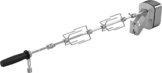 Rösle 25048 Drehspieß für Grills, edelstahl, 80 x 11 x 15,5 cm -