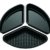 Rösle 25073 Grillschalen, 3er-Set, schwarz -