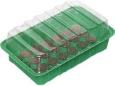 ROMBERG 74011K Mini Treibhaus 26x11x7 cm mit 10 Quelltöpfen -