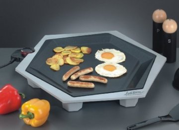 ROMMELSBACHER FG 2204/SE Special Edition - PARTY GRILL SET - 2200 Watt - silbergrau - 
