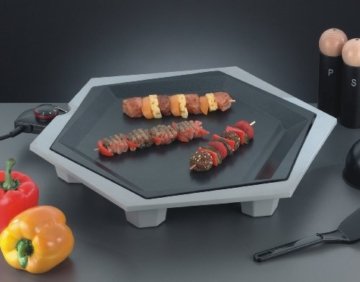 ROMMELSBACHER FG 2204/SE Special Edition - PARTY GRILL SET - 2200 Watt - silbergrau - 