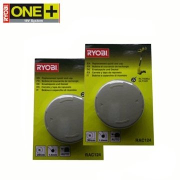 RYOBI 2 Ersatzspulen RAC124, für Akku-Rasentrimmer OLT1831 und RLT1830Li -