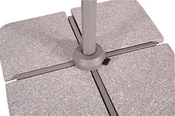 Schneider Schirm Athen sand, circa 330 cm, 8-teilig, rund beige - 