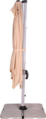 Schneider Schirm Naxos sand, circa 300 x 300 cm, 8-teilig, quadratisch beige - 