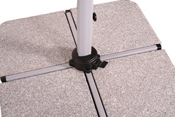 Schneider Schirm Naxos sand, circa 300 x 300 cm, 8-teilig, quadratisch beige - 