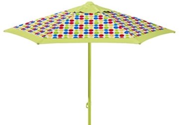 Schneider Schirm Puntito grün, circa 220 cm Durchmesser, 6-teilig, rund mehrfarbig -
