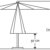 Schneider Sonnenschirm Blacklight, anthrazit, ca. 270 cm Ø, 8-teilig, rund - 