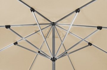 Schneider Sonnenschirm Florenz, natur, ca. 400 cm Ø, 8-teilig, rund - 