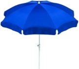 Schneider Sonnenschirm Ibiza, blau, ca. 240 cm Ø, 8-teilig, rund -