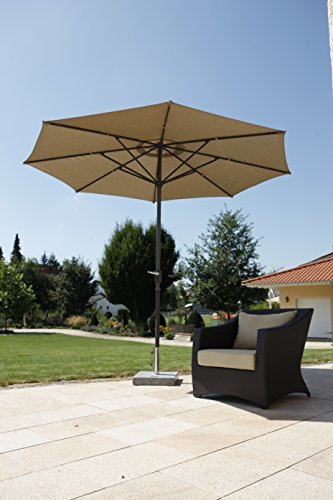 Schneider Sonnenschirm Korsika, natur, ca. 320 cm Ø, ca. 8-teilig, rund - 