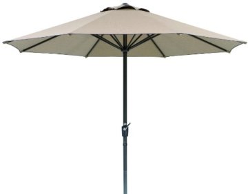 Schneider Sonnenschirm Korsika, natur, ca. 320 cm Ø, ca. 8-teilig, rund -