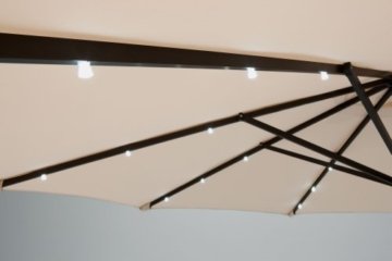 Schneider Sonnenschirm Las Vegas, natur, ca. 270 cm Ø, 8-teilig, rund - 