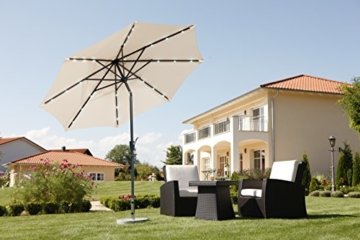 Schneider Sonnenschirm Las Vegas, natur, ca. 270 cm Ø, 8-teilig, rund - 