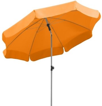 Schneider Sonnenschirm Locarno, mandarine, ca. 200 cm Ø, 8-teilig, rund -
