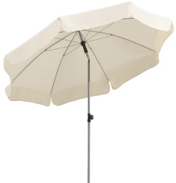 Schneider Sonnenschirm Locarno, natur, ca. 200 cm Ø, 8-teilig, rund -