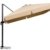 Schneider Sonnenschirm Rhodos, natur, ca. 300 x 300 cm, 8-teilig, quadratisch - 