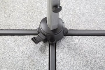 Schneider Sonnenschirm Rhodos Rondo, anthrazit, ca. 350 cm Ø, 8-teilig, rund - 