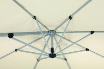 Schneider Sonnenschirm Samos, natur, ca. 300 cm Ø, 8-teilig, rund - 