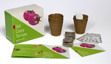 Set Crazy Tomato - die verrückt ausgefallene Geschenkidee: Selbst säen, züchten und ernten - bringt Farbe in die Küche! - 