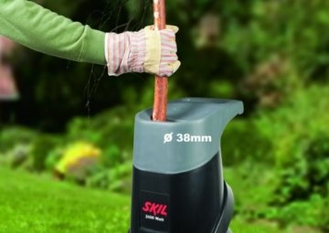 Skil Häcksler Urban Series 0770 AA, Karton (2.400 W, max. Ø 38 mm, +Fangsack +Stopfer, Easy Storage) - 