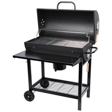 Smoker Grill BBQ GRILLWAGEN Holzkohle Grill NEU Standgrill + Ablagen NEU -