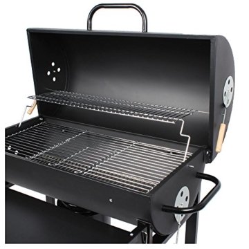 Smoker Grill BBQ GRILLWAGEN Holzkohle Grill NEU Standgrill + Ablagen NEU - 