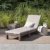 Sonnenliege Gartenliege 2er Set Allibert Daytona Polyrattan Rattanoptik Kühlbox Ice Cube - braun inkl. Auflage - 