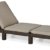 Sonnenliege Gartenliege 2er Set Allibert Daytona Polyrattan Rattanoptik Kühlbox Ice Cube - braun inkl. Auflage - 