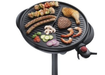 Steba VG 300 elektrischer Barbecue-Hauben-Grill, schwarz / rot - 
