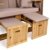 Strandkorb Deluxe Polyrattan Sylt Ostsee Volllieger inkl. 4 x Kissen XL120cm Beige Unifarben - 