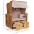 Strandkorb Deluxe Polyrattan Sylt Ostsee Volllieger inkl. 4 x Kissen XL120cm Beige Unifarben - 