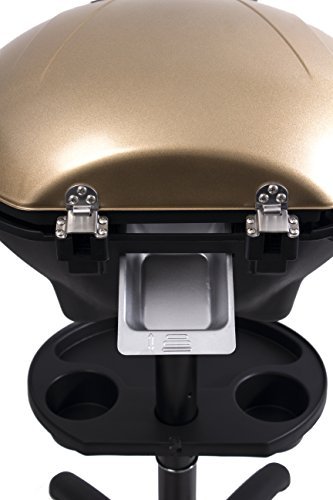 SUNTEC elektrischer Standgrill BBQ-9479 [Für Innen & Außen, auch als Tischgrill geeignet, inkl. Soßenhalter, regelbarer Thermostat, max. 1600 Watt] - 