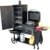 Syntrox Germany Smoker Bovini 2 Barbecue BBQ Grill Räucherofen Holzkohlegrill Grillwagen -