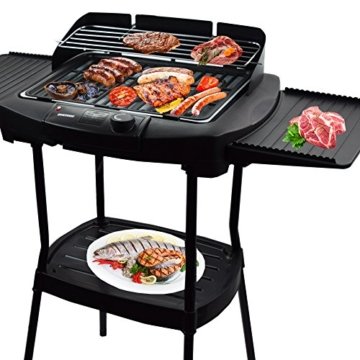 Syntrox Germany STG-2200W Grill Barbecue BBQ Holzkohlegrill Grillwagen Standgrill Elektrogrill - 