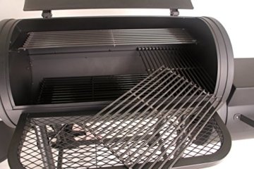 TAINO® PROFI XXL 90kg-Smoker BBQ GRILLWAGEN Holzkohle Grill Grillkamin 3,5 mm Stahl PROFI-QUALITÄT - 