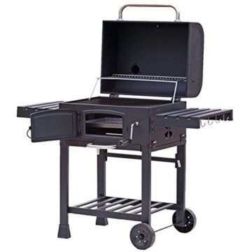 TAINO® XL Smoker BBQ GRILLWAGEN Holzkohle Grill Grillkamin Standgrill Räucherofen - 