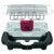 Tefal BG9018 EasyGrill mit herausnehmbaren Aluminium-Hitzereflektor, 2,200 W, schwarz / burgundrot - 