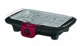 Tefal BG9018 EasyGrill mit herausnehmbaren Aluminium-Hitzereflektor, 2,200 W, schwarz / burgundrot -