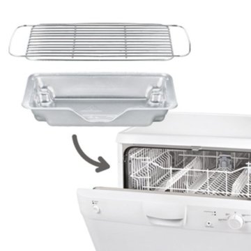 Tefal BG9018 EasyGrill mit herausnehmbaren Aluminium-Hitzereflektor, 2,200 W, schwarz / burgundrot - 